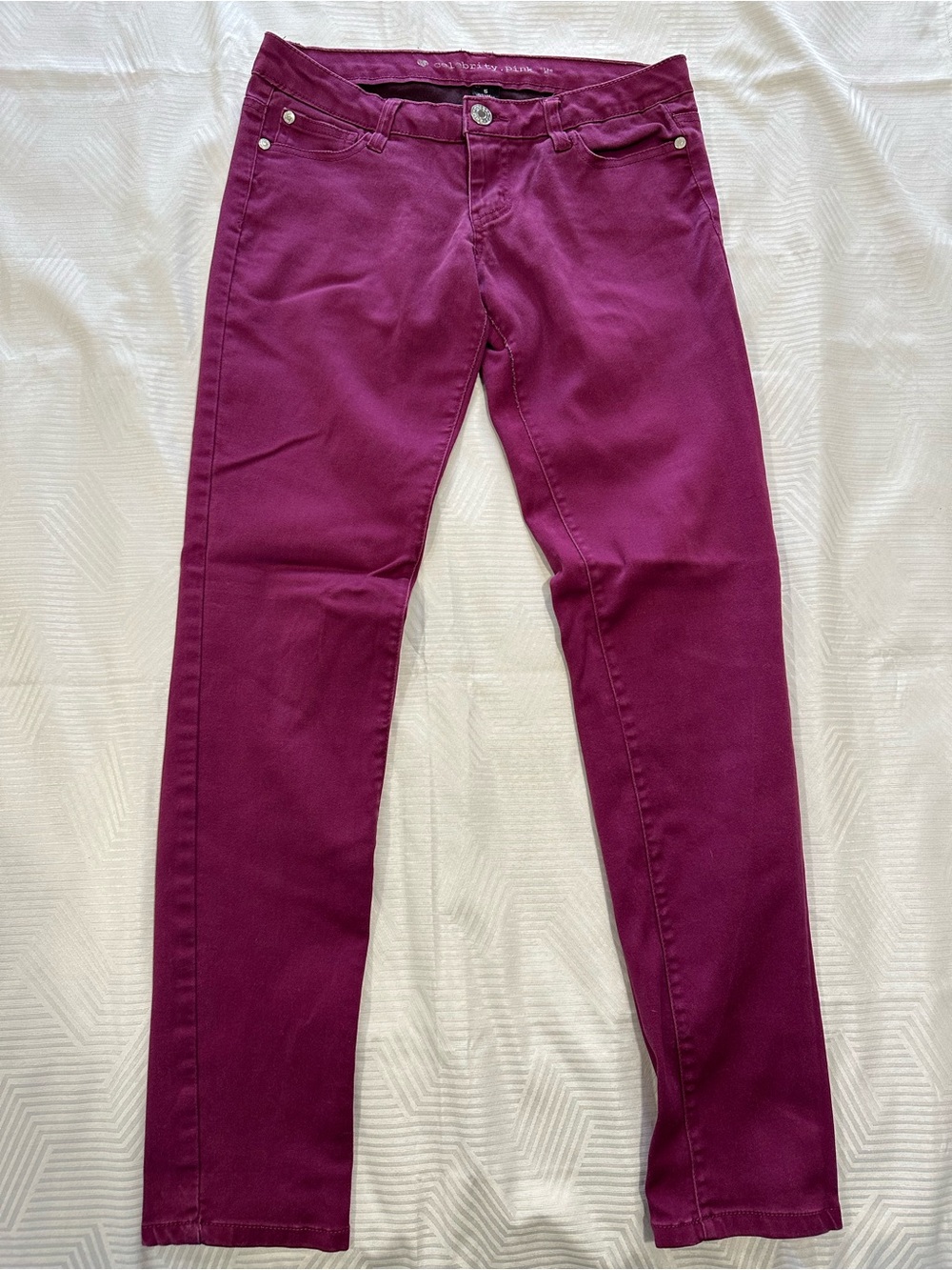 Celebrity Pink Low Rise Y2K Body Hugging Colored Denim Jeans - Juniors Size 5